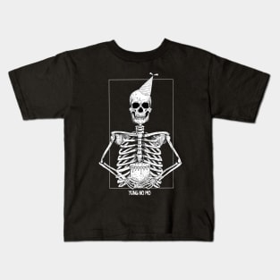 Alternative Macabre Skeleton Birthday Kids T-Shirt